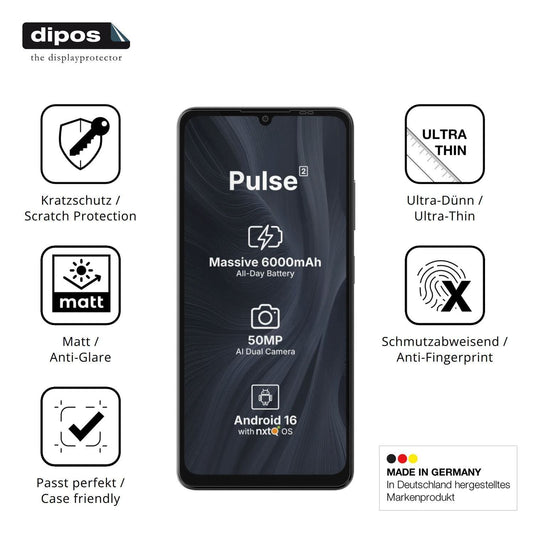 4x Schutzfolie matt für Aiplus AI+ Pulse 2 Display (1)