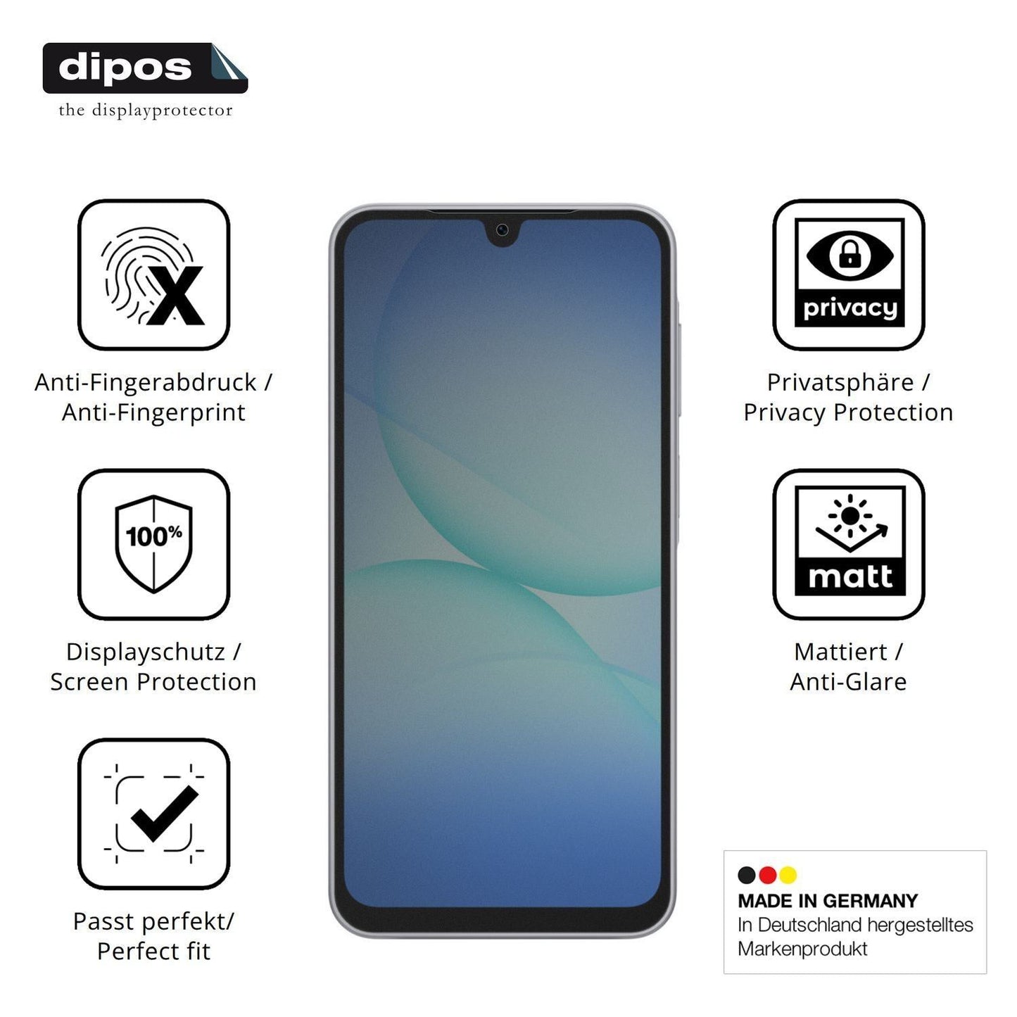 Blickschutzfolie für Samsung Galaxy Buddy5 matt Sc (5)