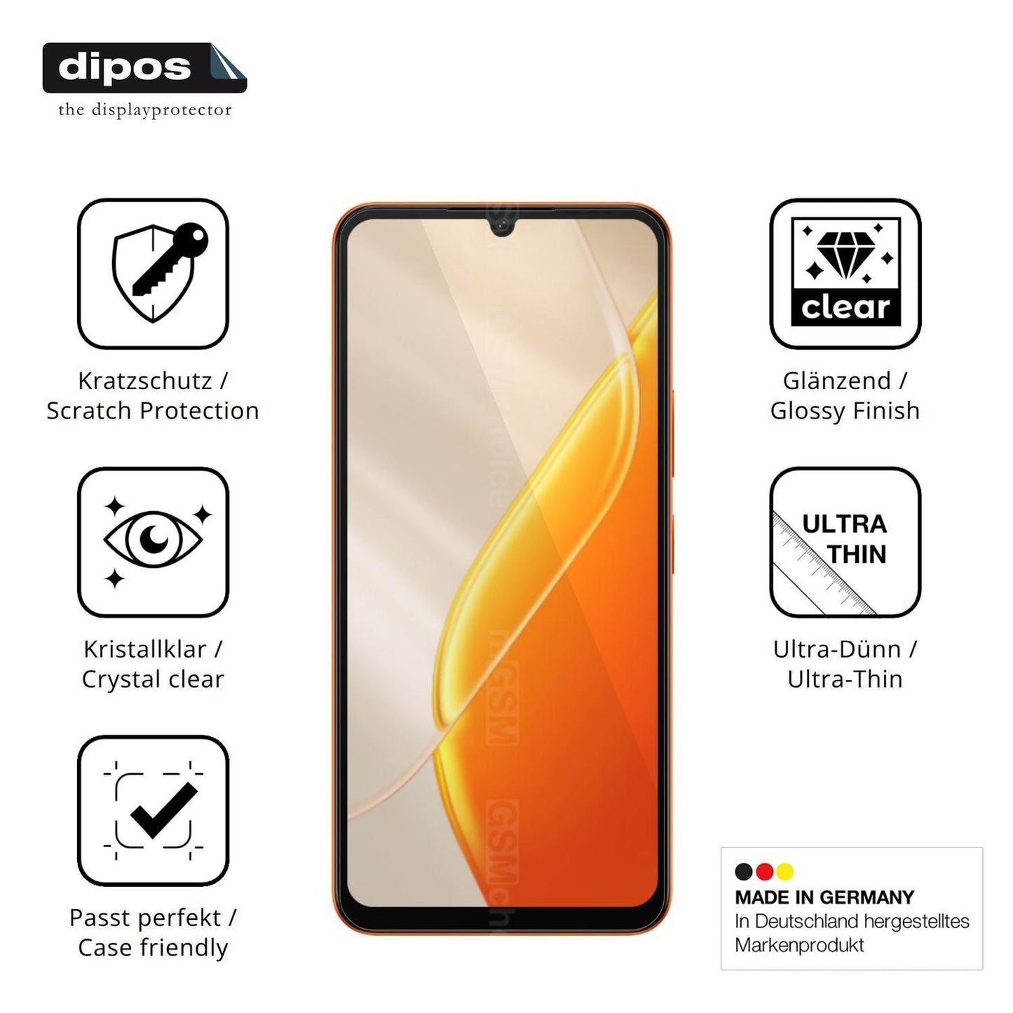 4x Schutzfolie klar für Itel A200+ Display-Schutzf (1)