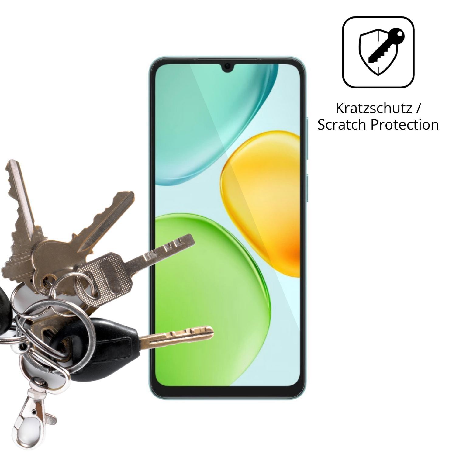 4x Schutzfolie klar für Honor 500 Smart 5G Display (4)