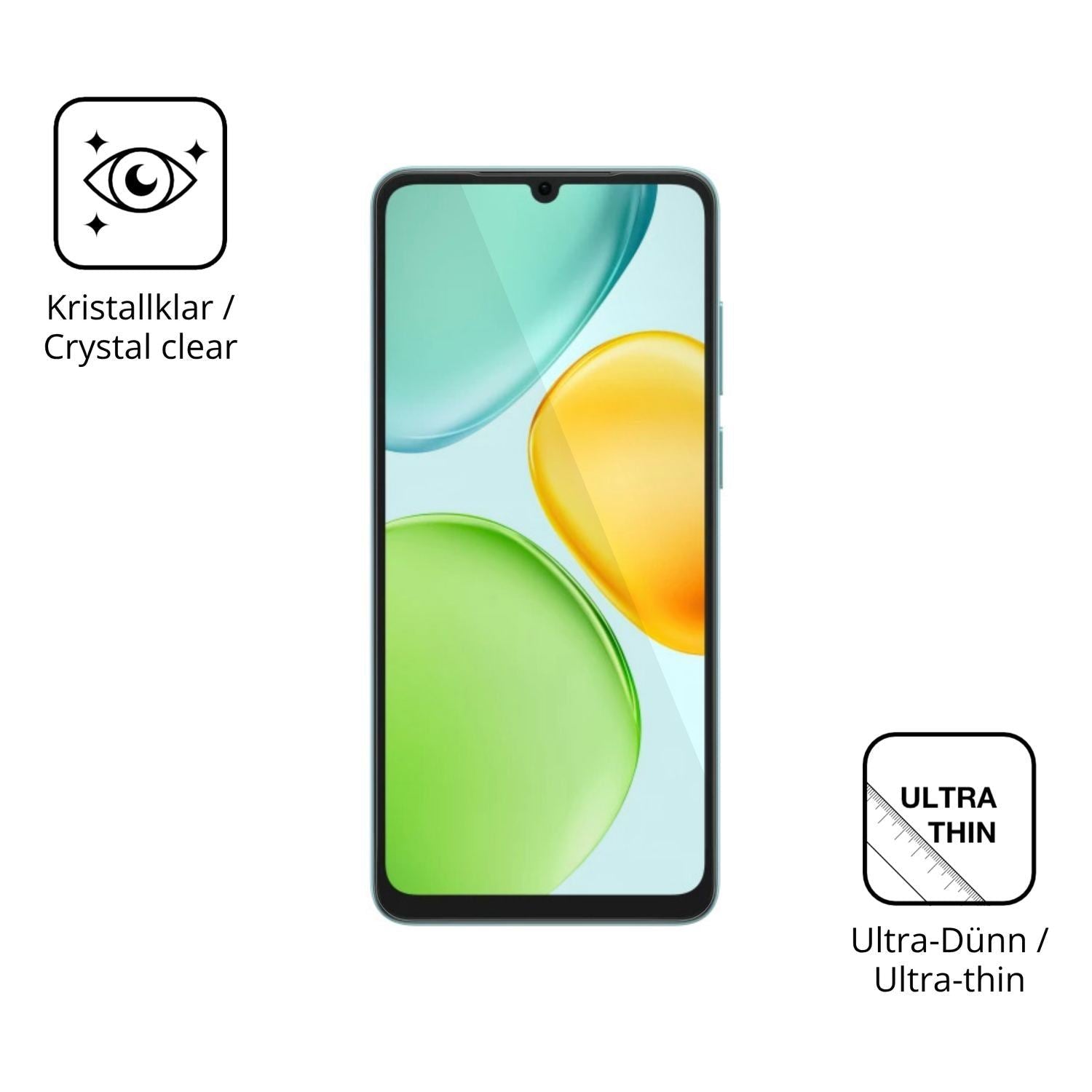 4x Schutzfolie klar für Honor 500 Smart 5G Display (5)