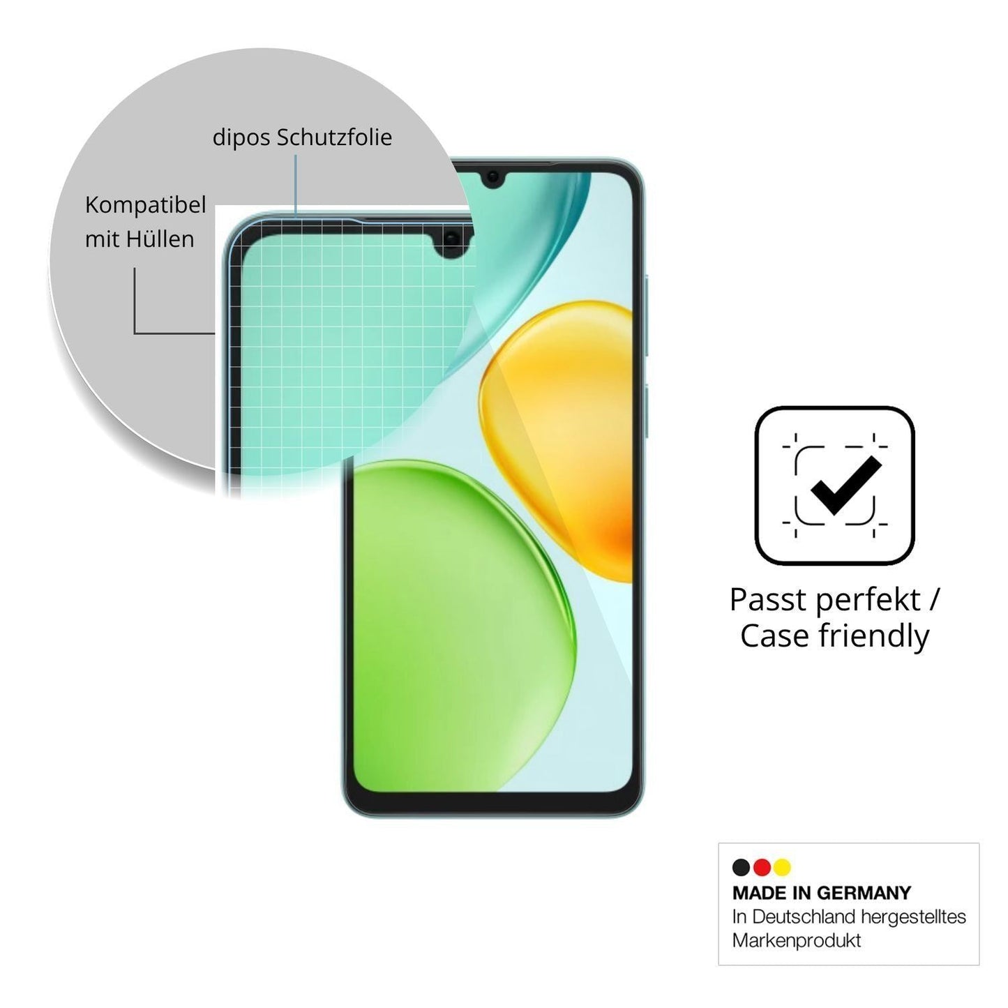 4x Schutzfolie klar für Honor 500 Smart 5G Display (6)