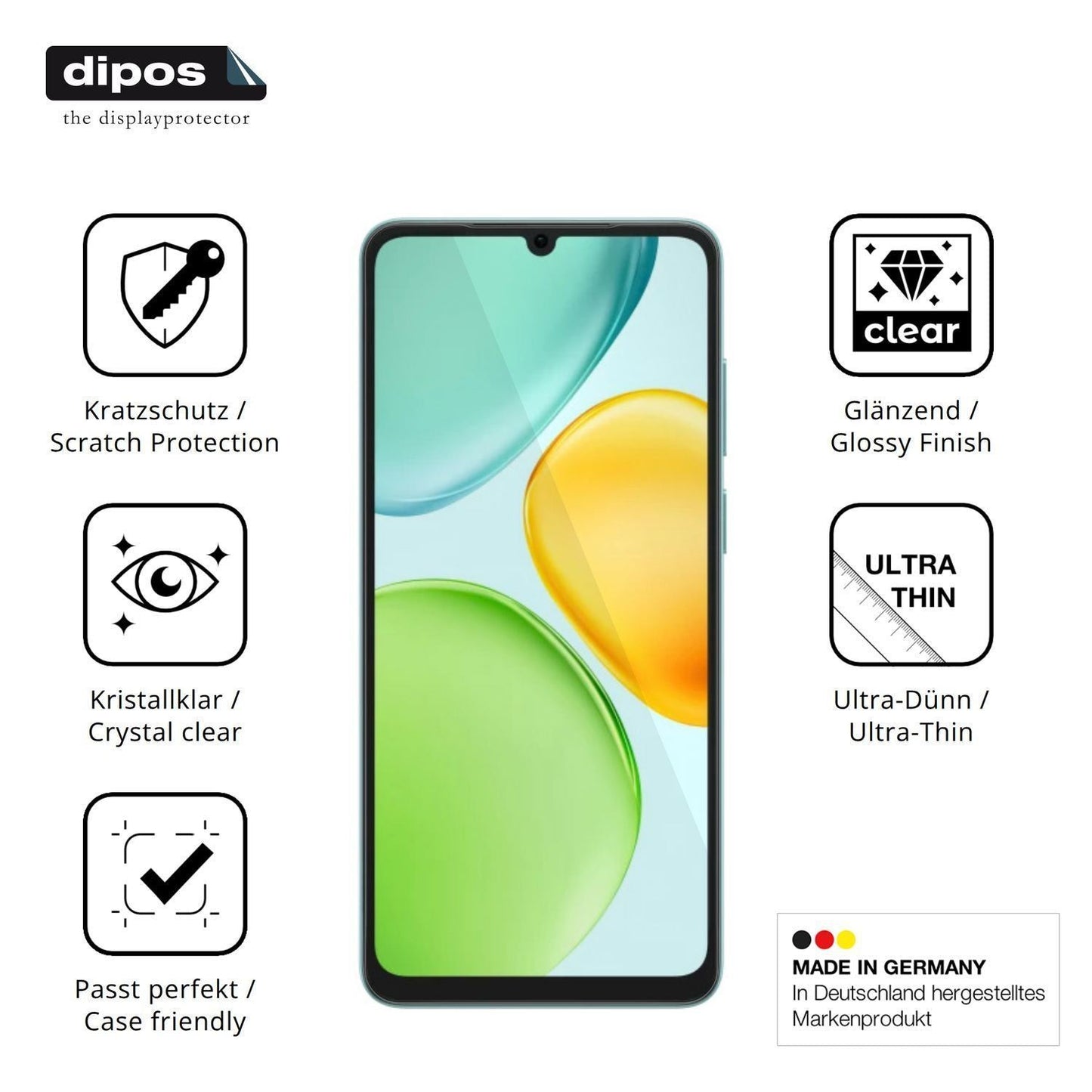 4x Schutzfolie klar für Honor 500 Smart 5G Display (7)