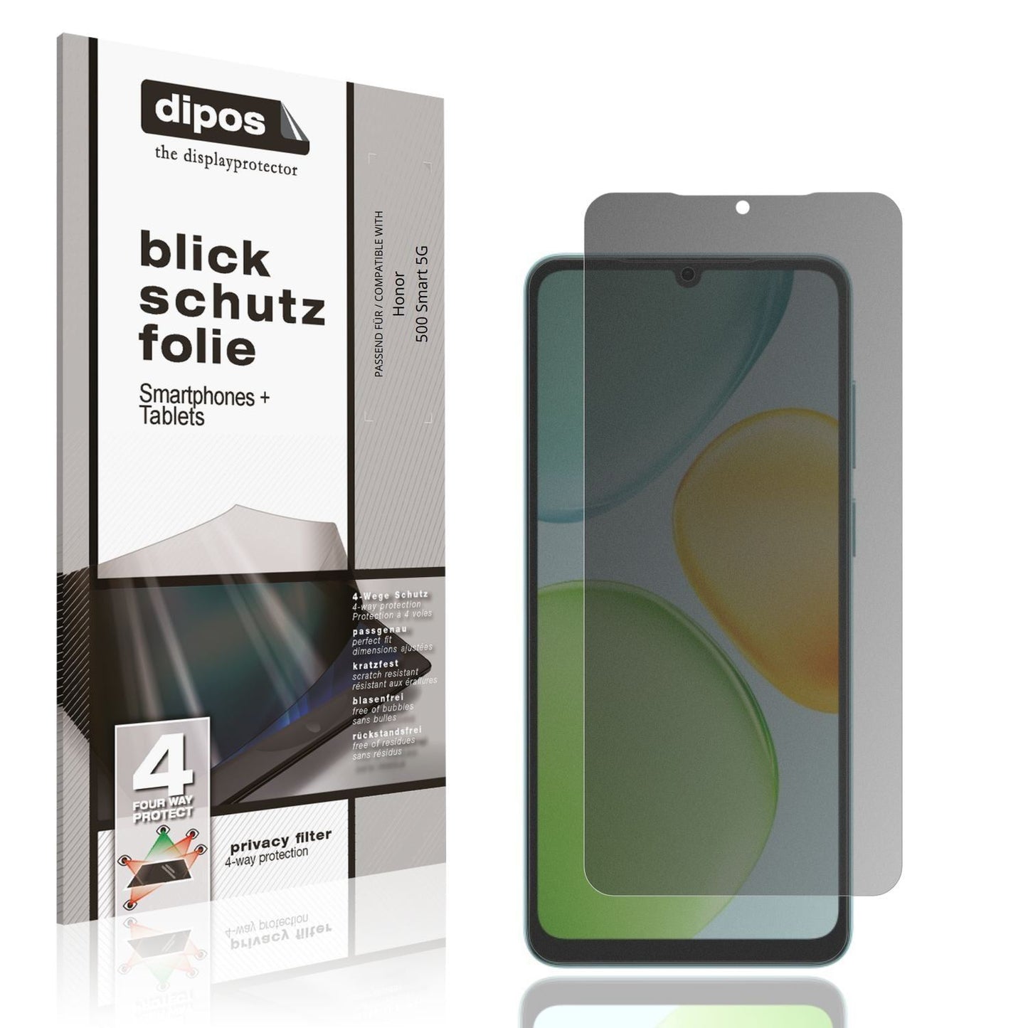 Blickschutzfolie für Honor 500 Smart 5G matt Schut (1)