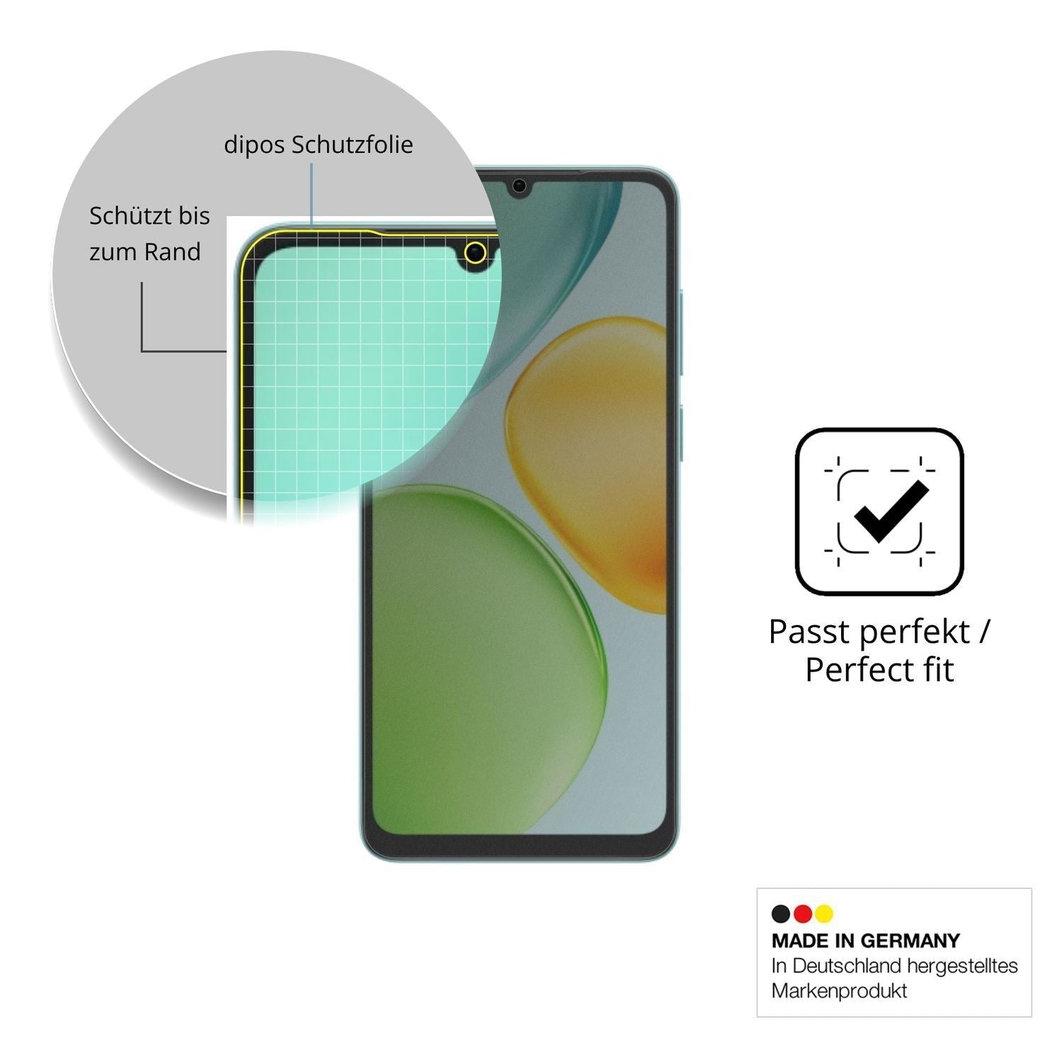 Blickschutzfolie für Honor 500 Smart 5G matt Schut (4)