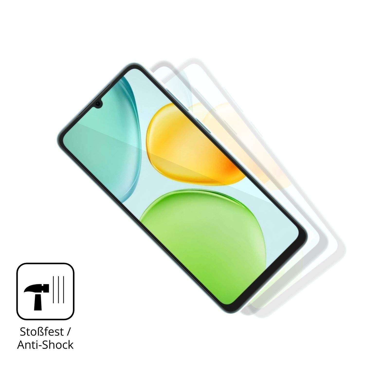 2x 9H Schutzfolie für Honor 500 Smart 5G Panzerfol (4)