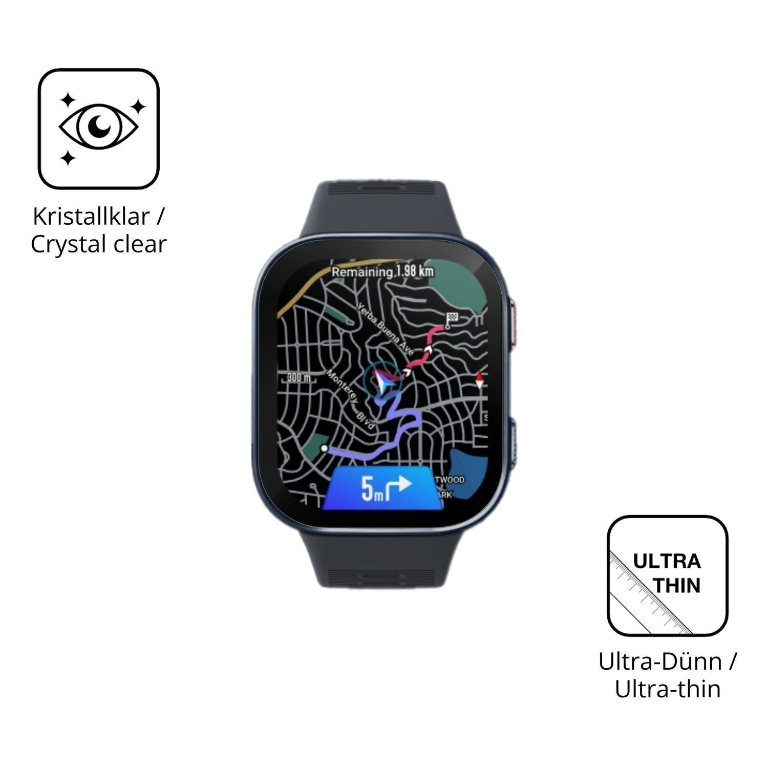 6x Schutzfolie klar für Amazfit Bip Max 50mm Displ (5)