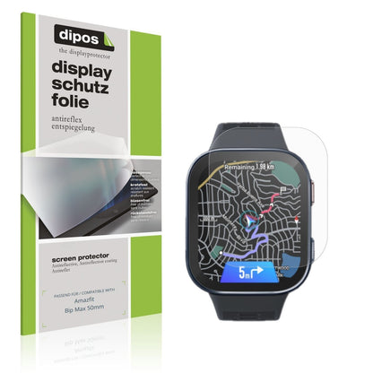 6x Schutzfolie matt für Amazfit Bip Max 50mm Displ (1)