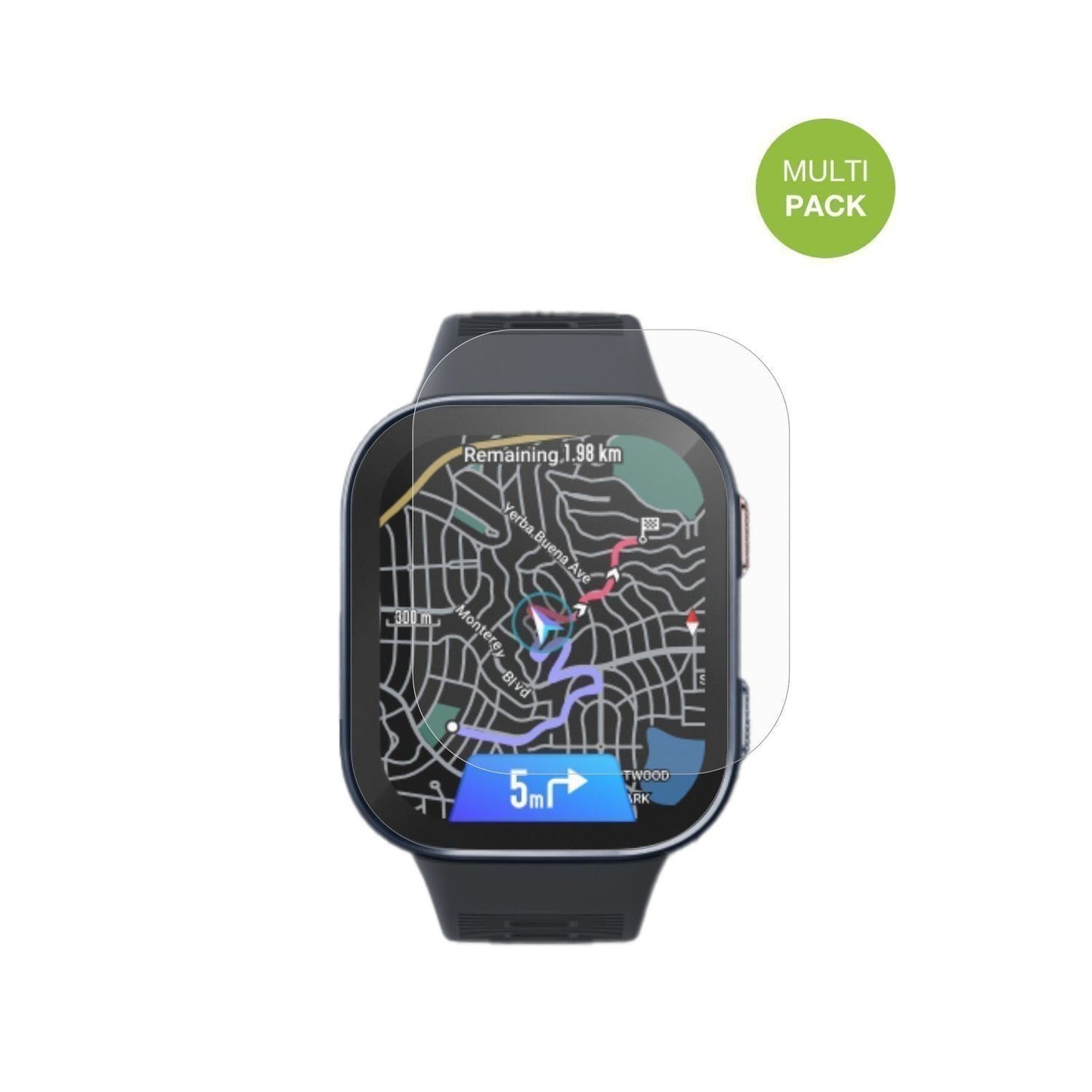 6x Schutzfolie matt für Amazfit Bip Max 50mm Displ (2)