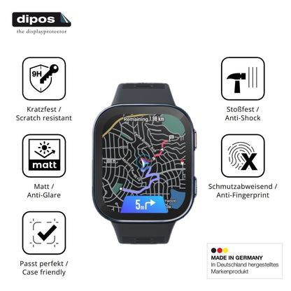 2x 9H Schutzfolie matt für Amazfit Bip Max 50mm Pa (7)