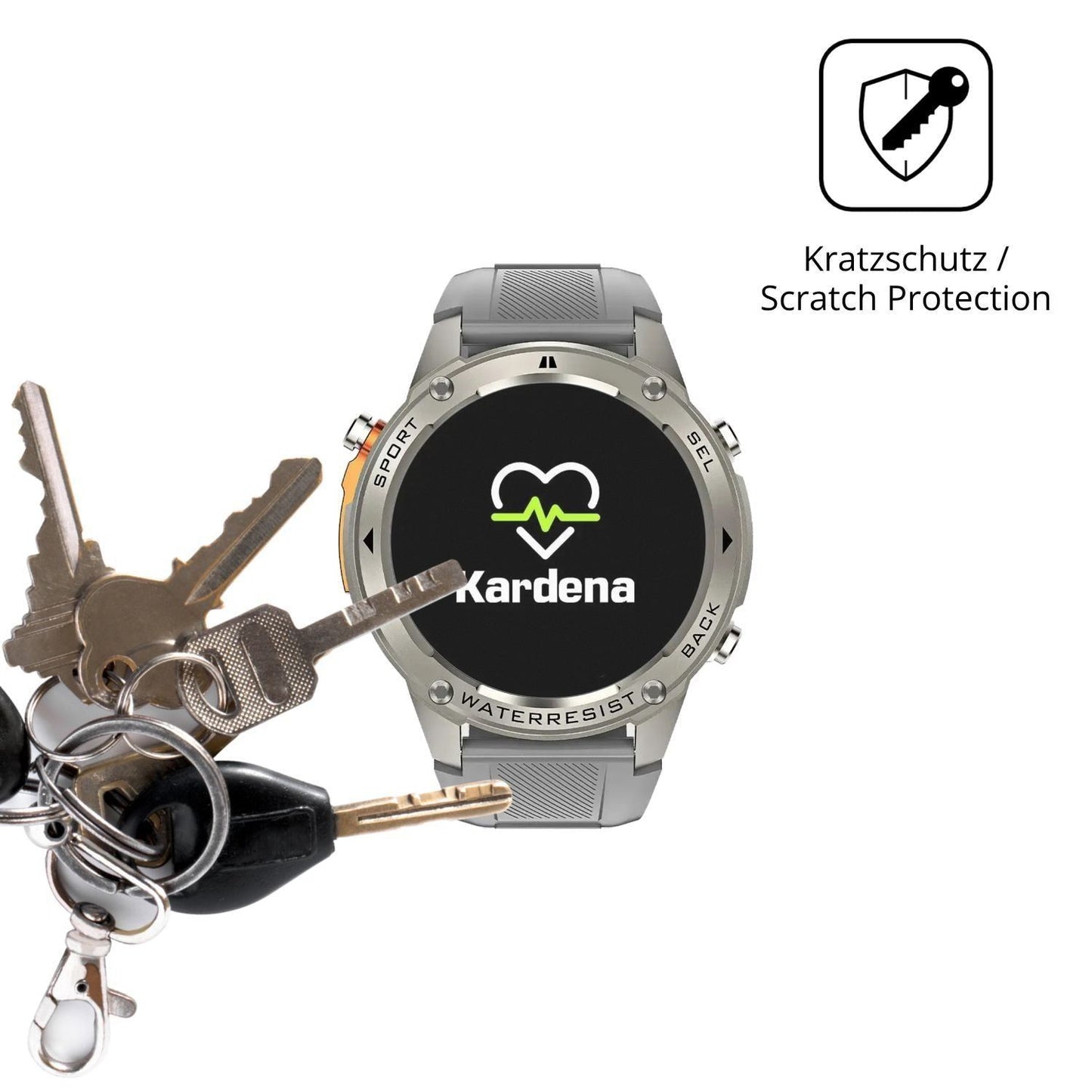 6x Schutzfolie matt für Kardena Care GPS Display-S (4)