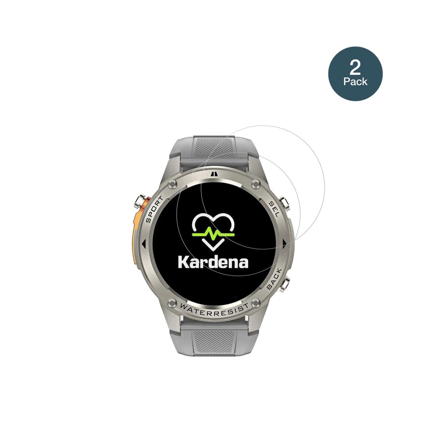 2x 9H Schutzfolie für Kardena Care GPS Panzerfolie (2)