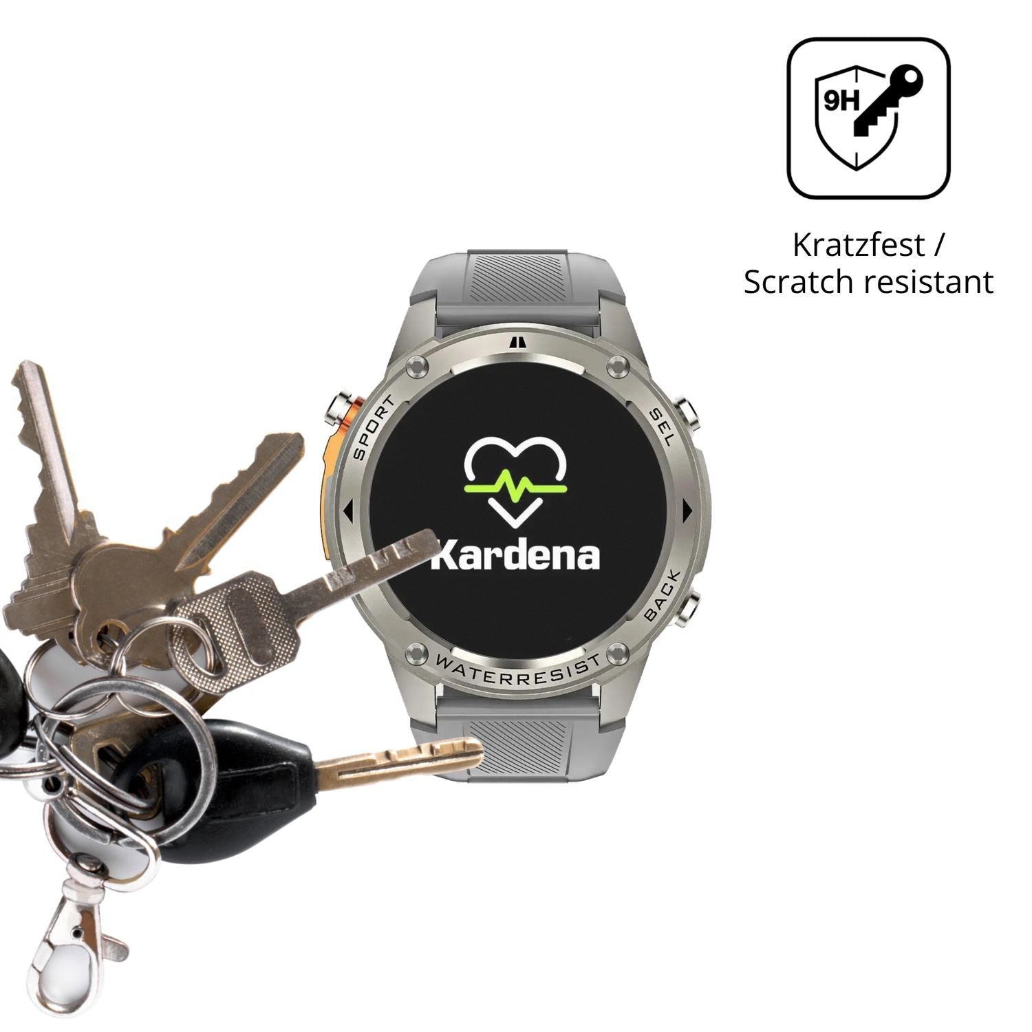 2x 9H Schutzfolie matt für Kardena Care GPS Panzer (3)