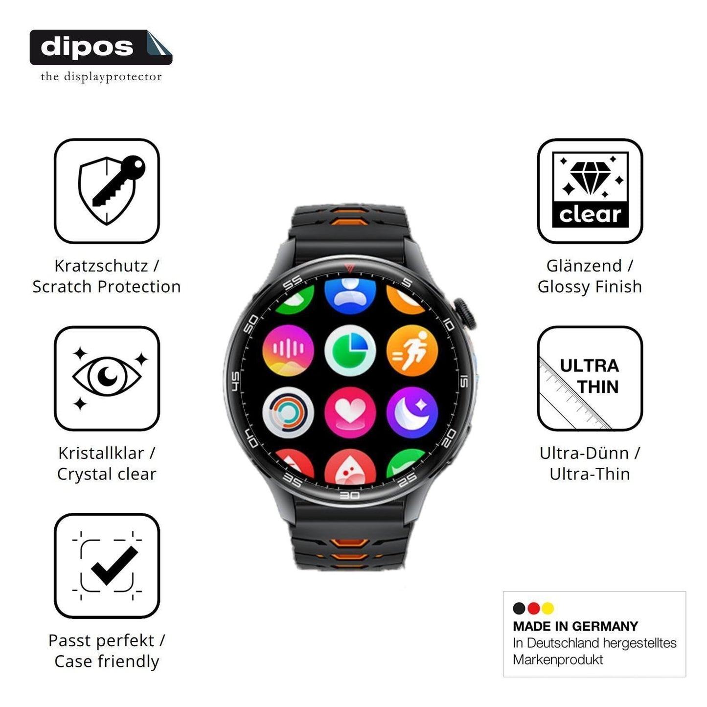6x Schutzfolie klar für LIMIGE EF25 Display-Schutz (7)