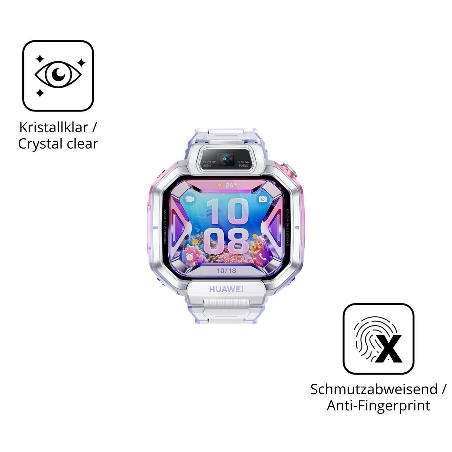 2x 9H Schutzfolie für Huawei Watch Kids X1 Pro Pan (5)