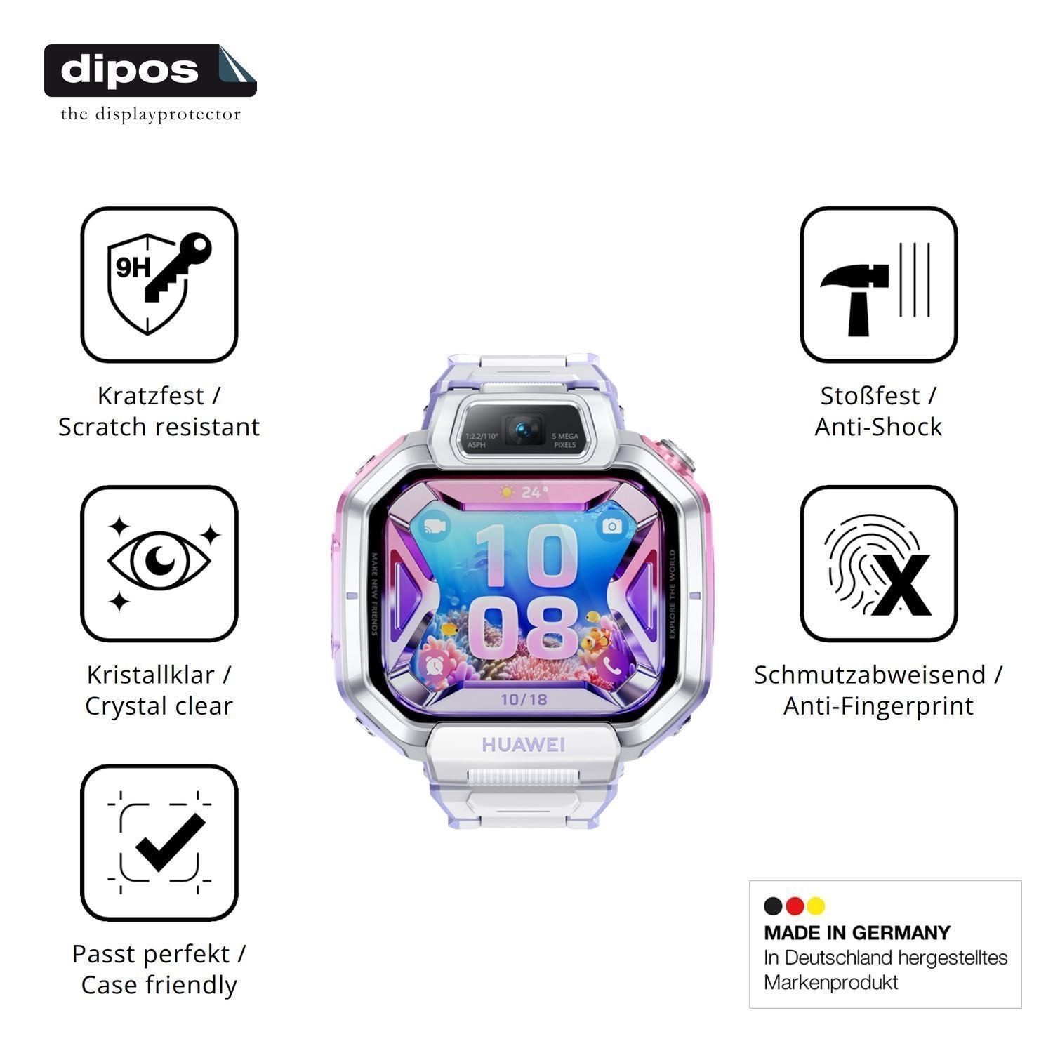 2x 9H Schutzfolie für Huawei Watch Kids X1 Pro Pan (7)