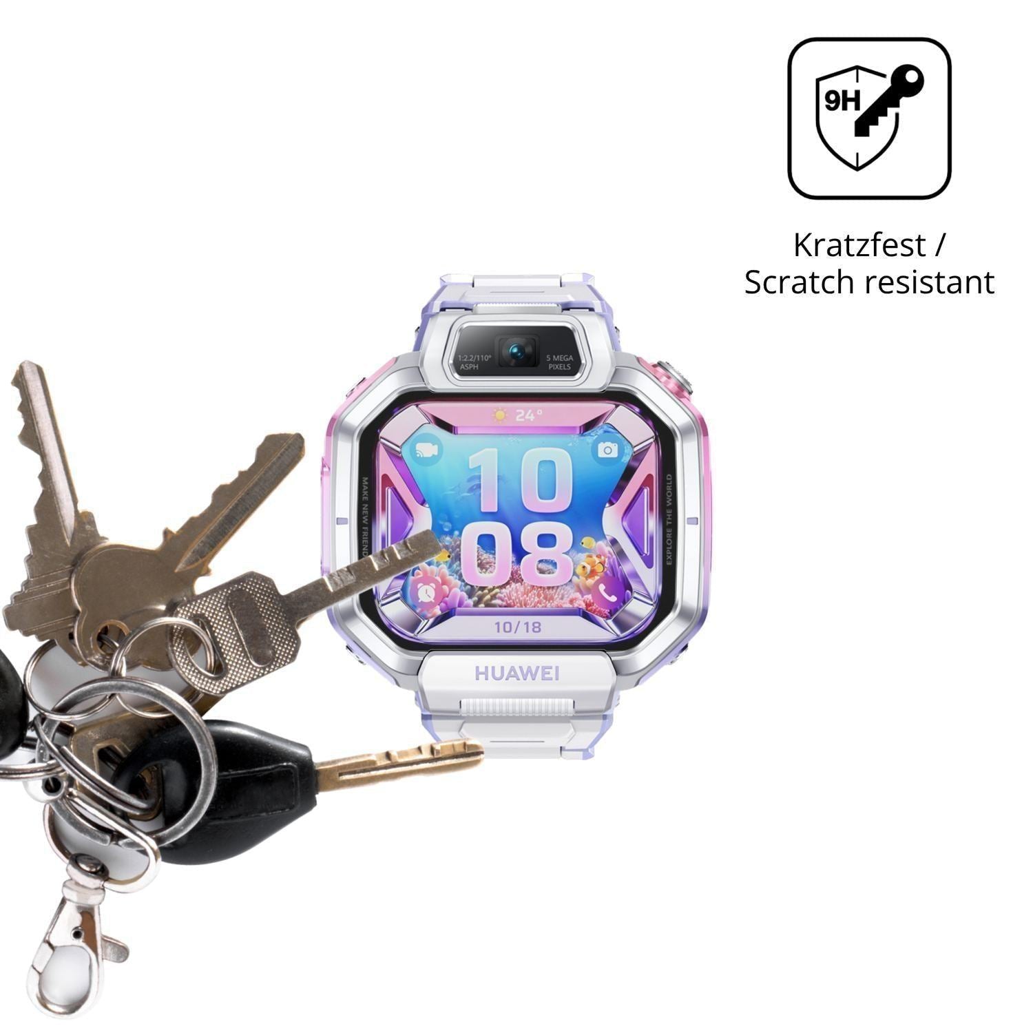 2x 9H Schutzfolie matt für Huawei Watch Kids X1 Pr (3)
