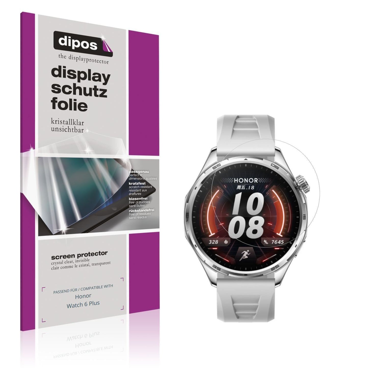 6x Schutzfolie klar für Honor Watch 6 Plus Display (1)