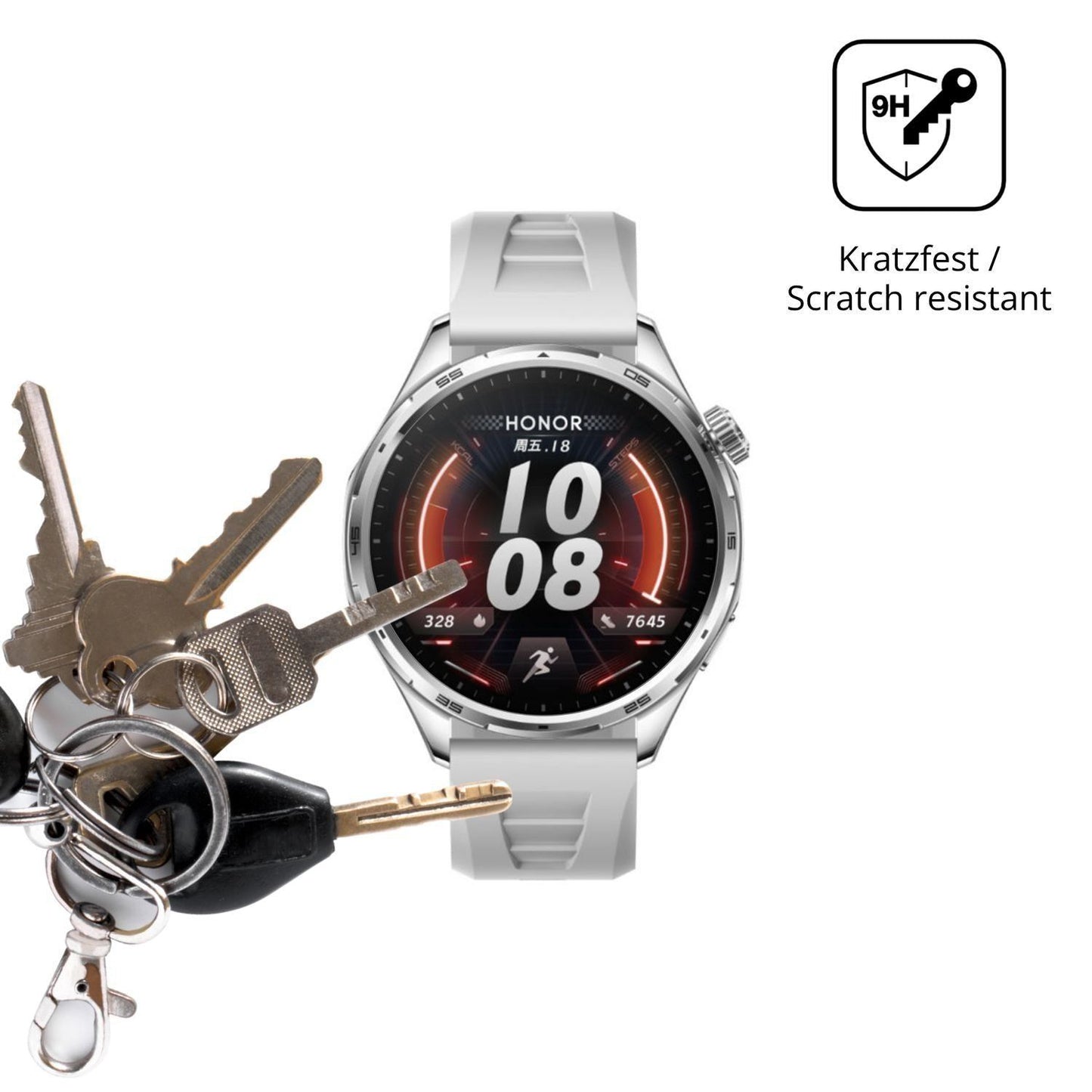 2x 9H Schutzfolie für Honor Watch 6 Plus Panzerfol (3)