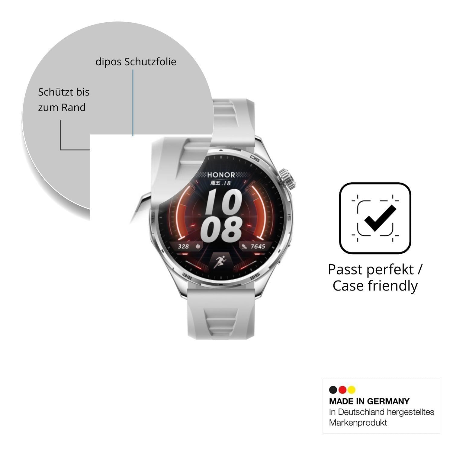 2x 9H Schutzfolie für Honor Watch 6 Plus Panzerfol (6)