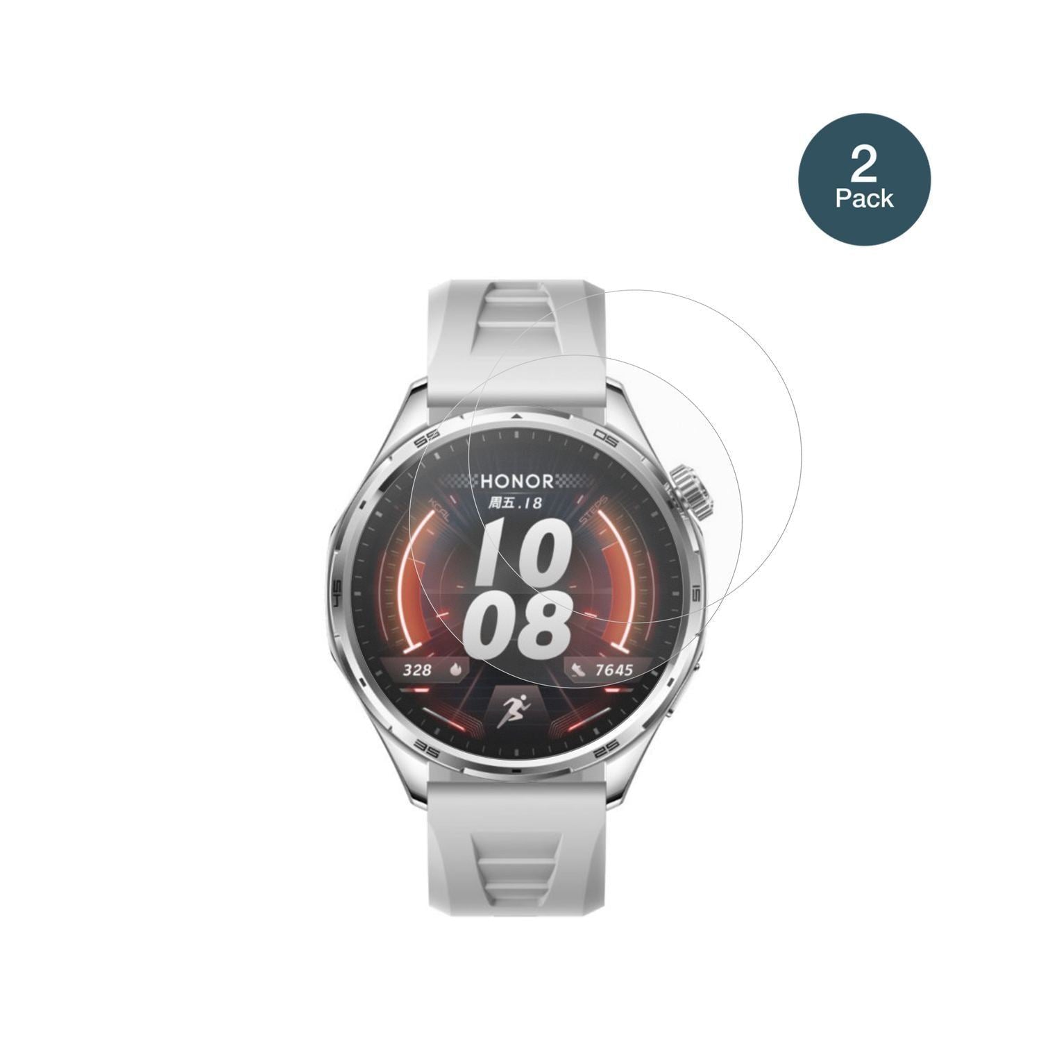 2x 9H Schutzfolie matt für Honor Watch 6 Plus Panz (2)