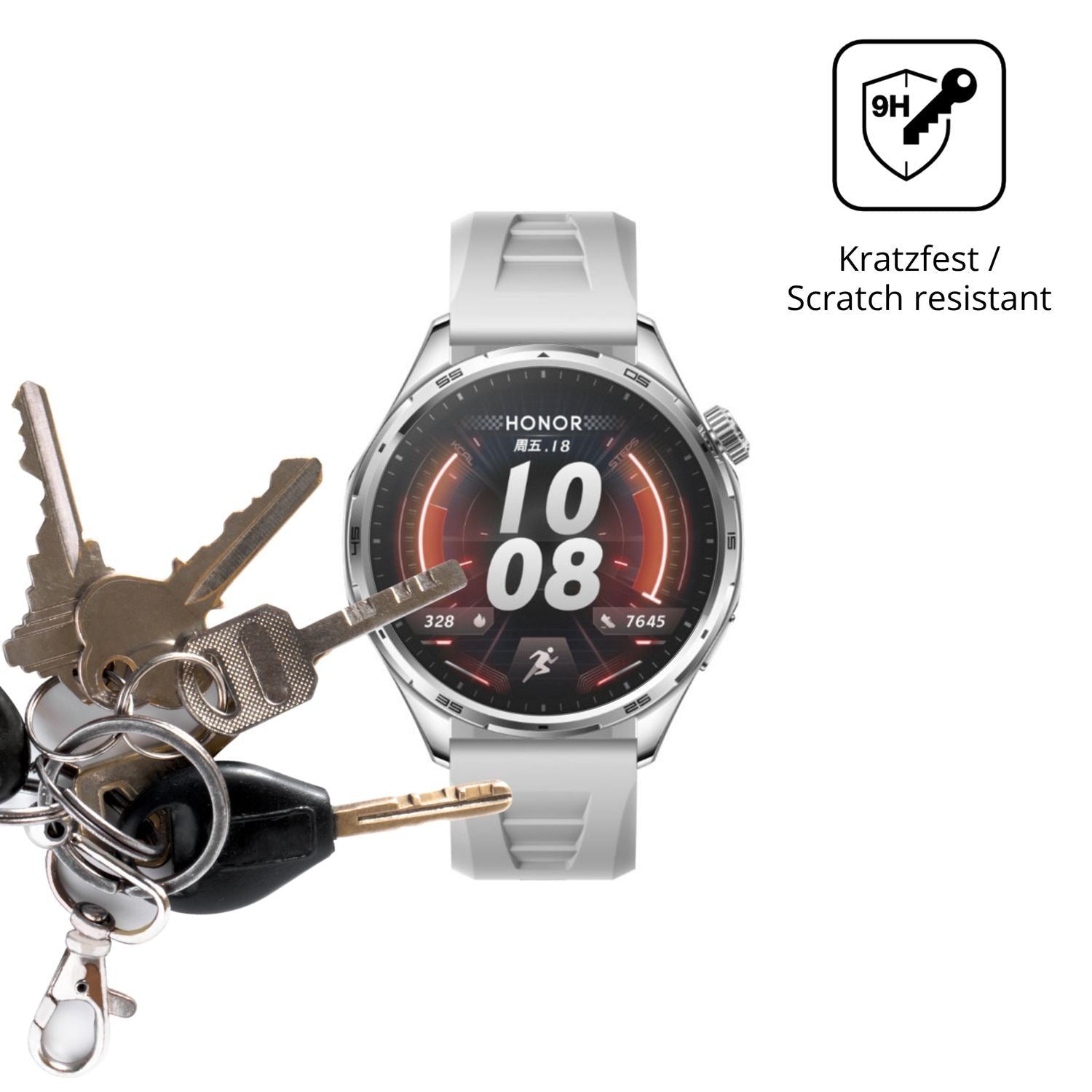 2x 9H Schutzfolie matt für Honor Watch 6 Plus Panz (3)