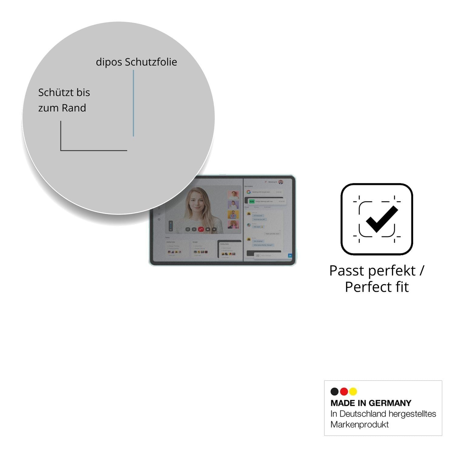 Blickschutzfolie für Azeyou T11 matt Schutzfolie P (4)