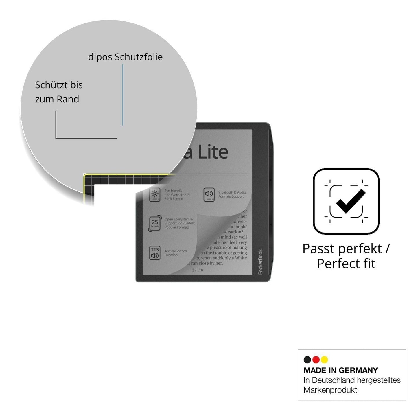 Blickschutzfolie für PocketBook Era Lite matt Schu (4)