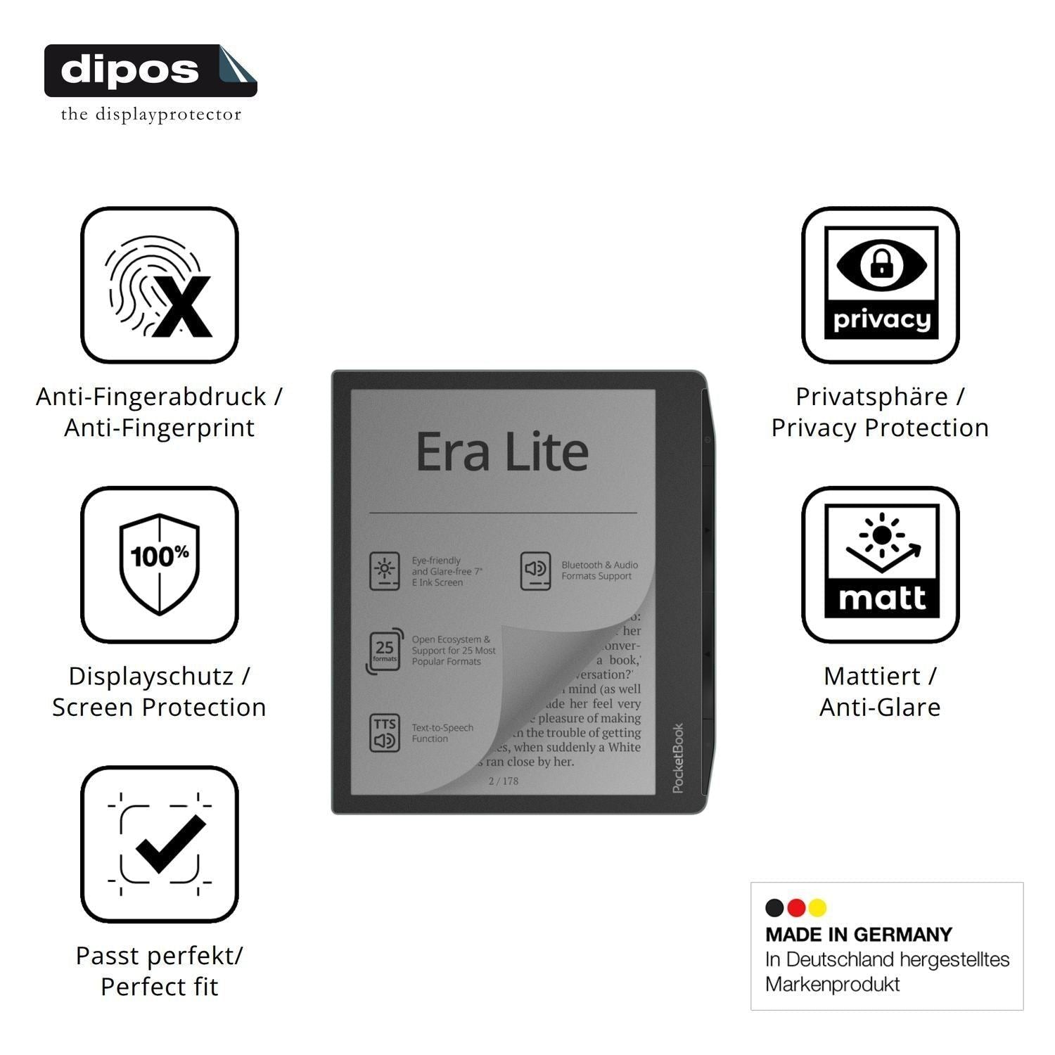 Blickschutzfolie für PocketBook Era Lite matt Schu (5)