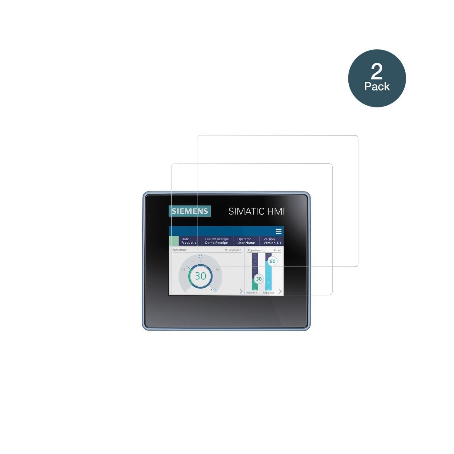 2x 9H Schutzfolie für Siemens Simatic HMI MTP400 P (2)
