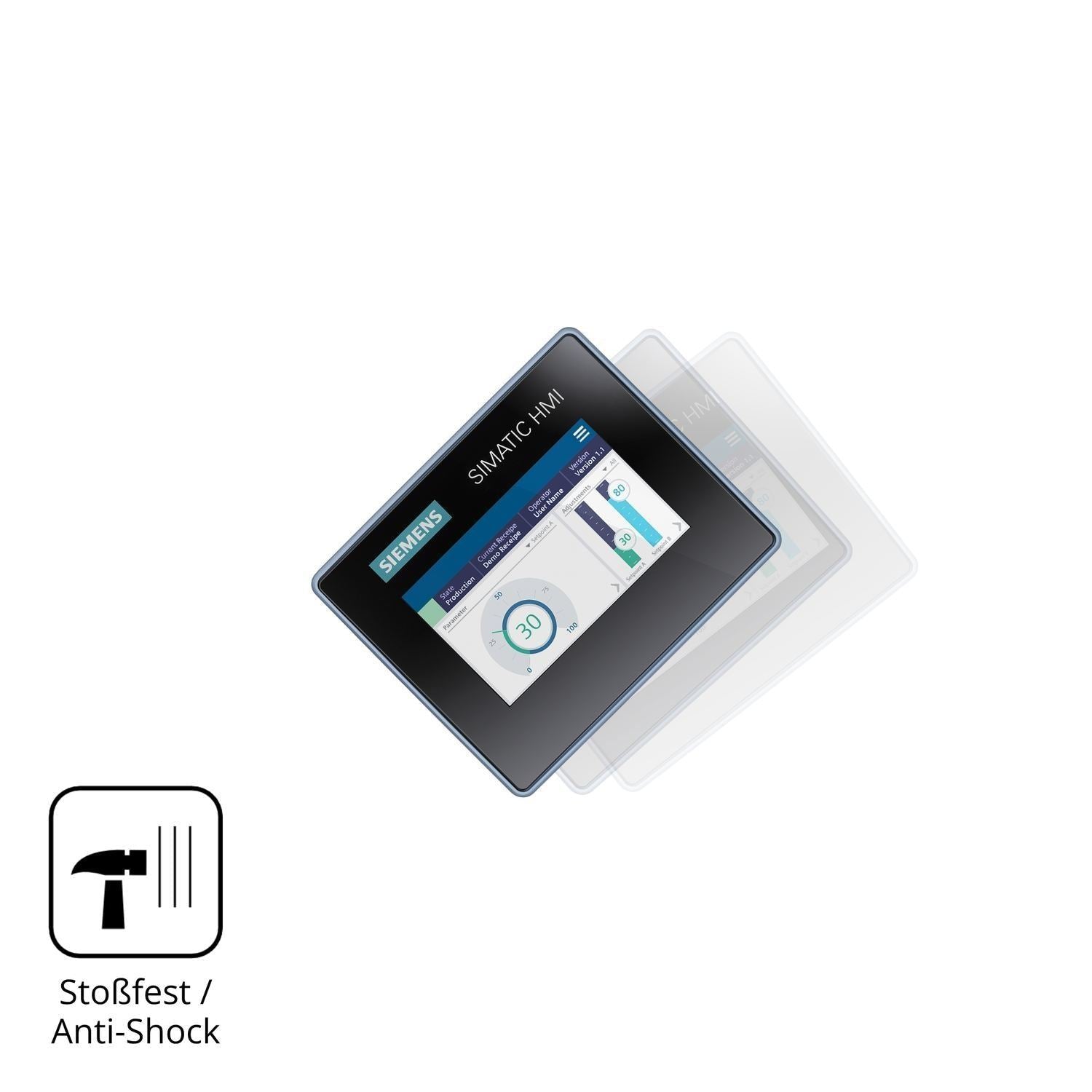 2x 9H Schutzfolie für Siemens Simatic HMI MTP400 P (4)