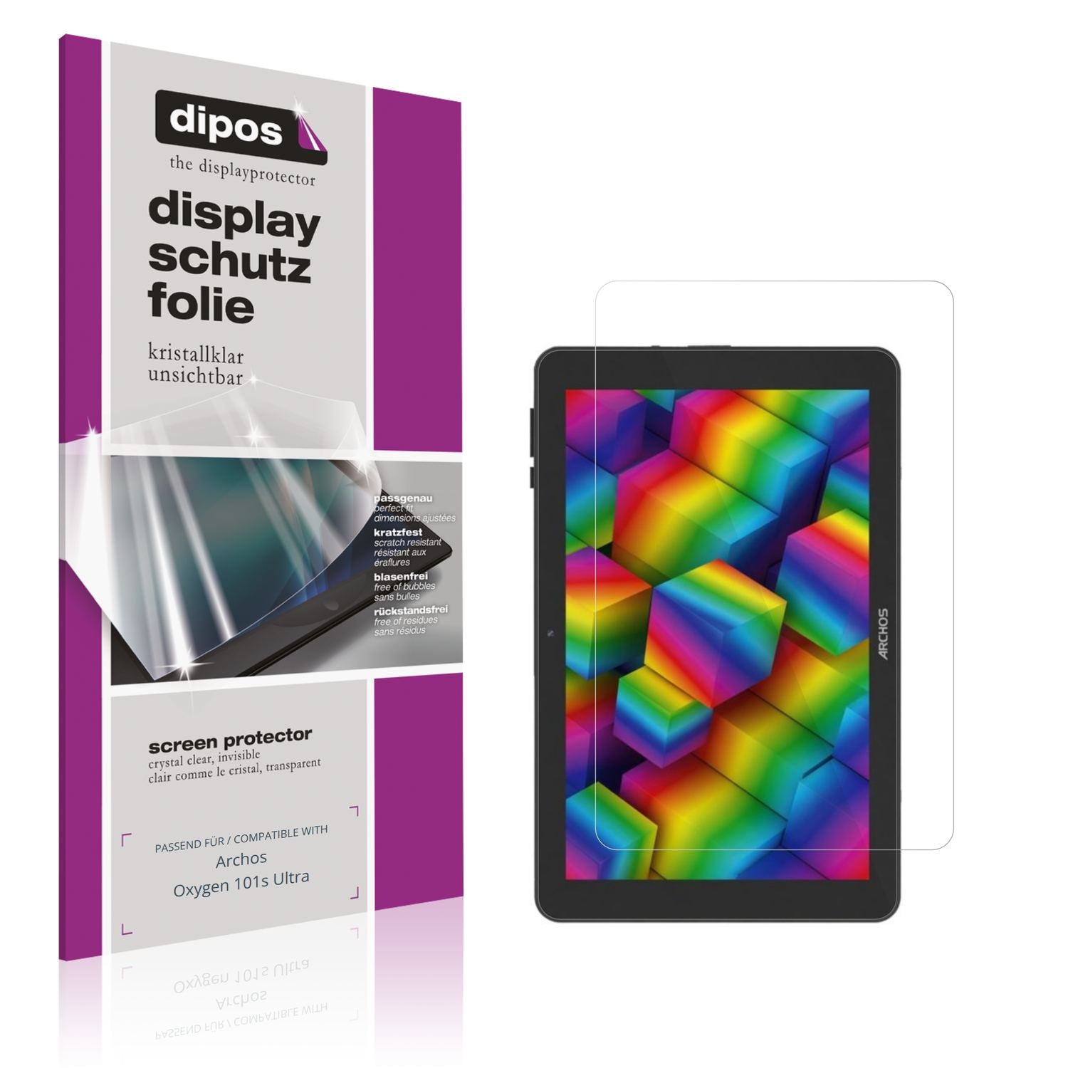 2x Schutzfolie klar für Archos Oxygen 101s Ultra D (1)