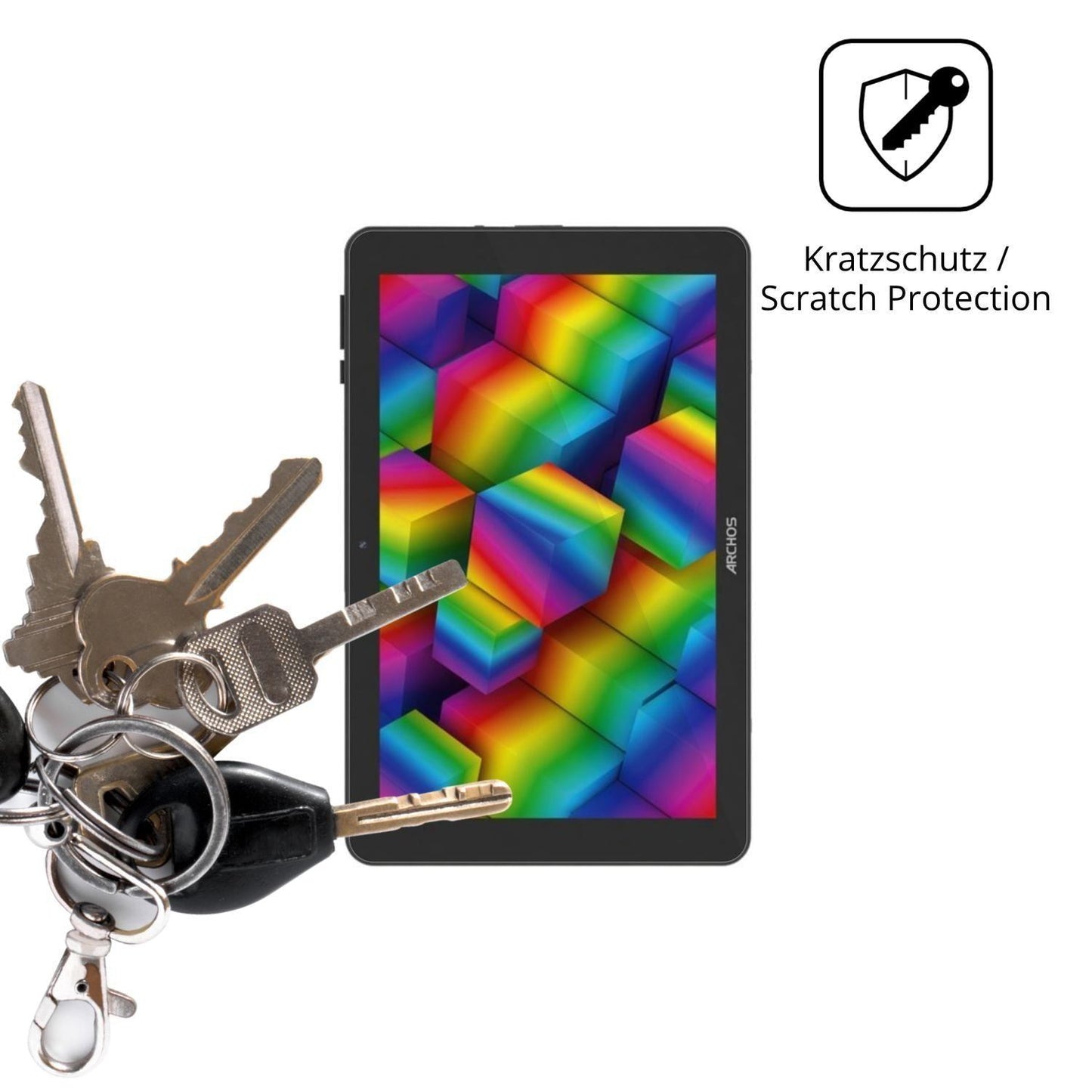 2x Schutzfolie klar für Archos Oxygen 101s Ultra D (4)