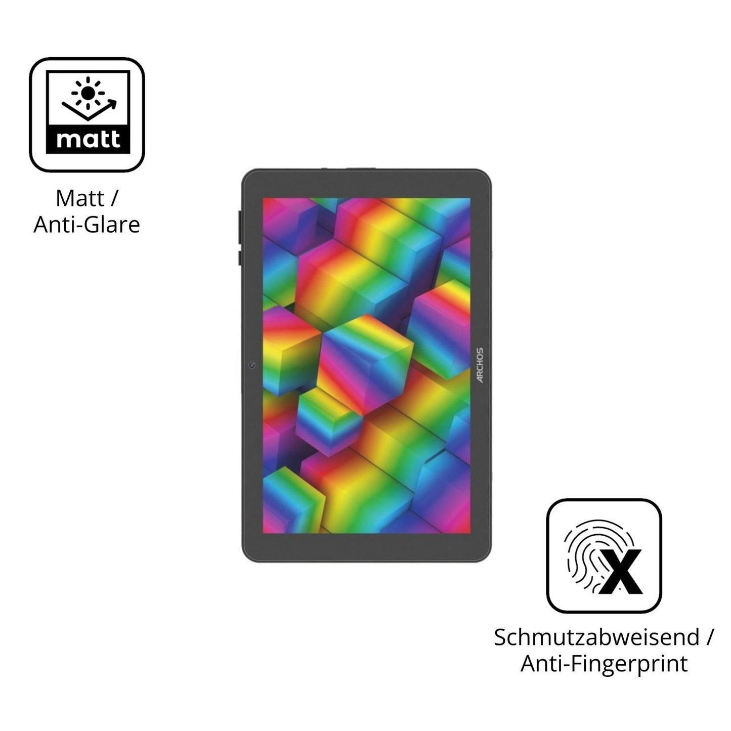 2x Schutzfolie matt für Archos Oxygen 101s Ultra D (5)