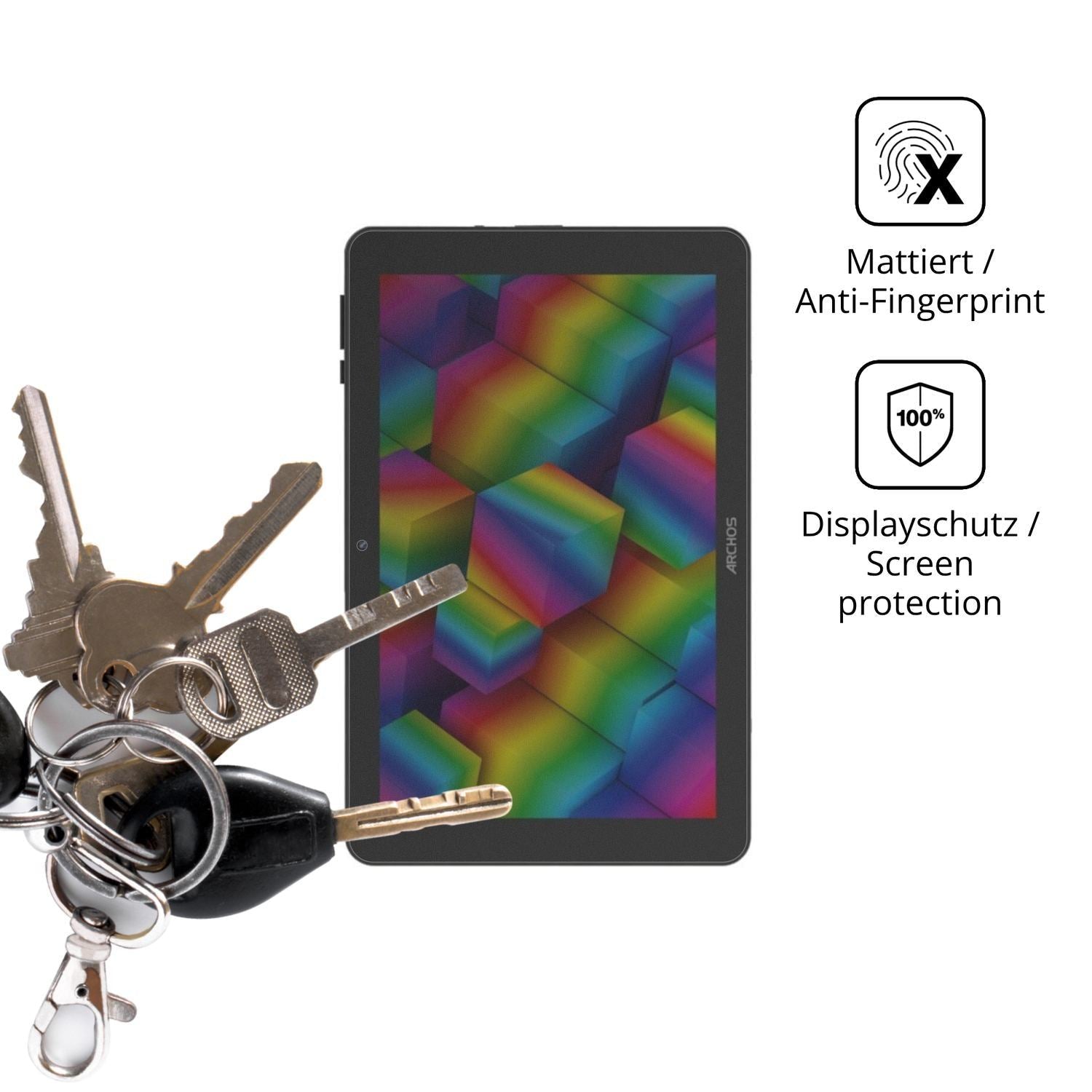Blickschutzfolie für Archos Oxygen 101s Ultra matt (3)