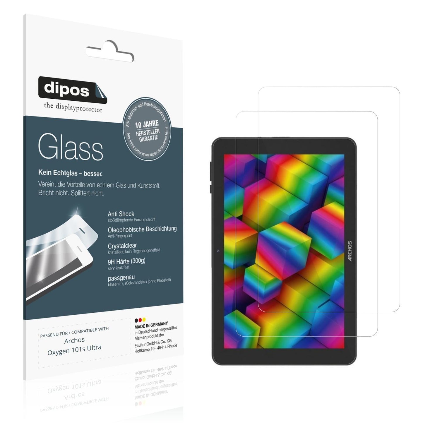 2x 9H Schutzfolie für Archos Oxygen 101s Ultra Pan (1)