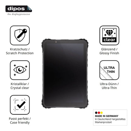 2x Schutzfolie klar für Topicon MDT1065 Display-Sc (7)