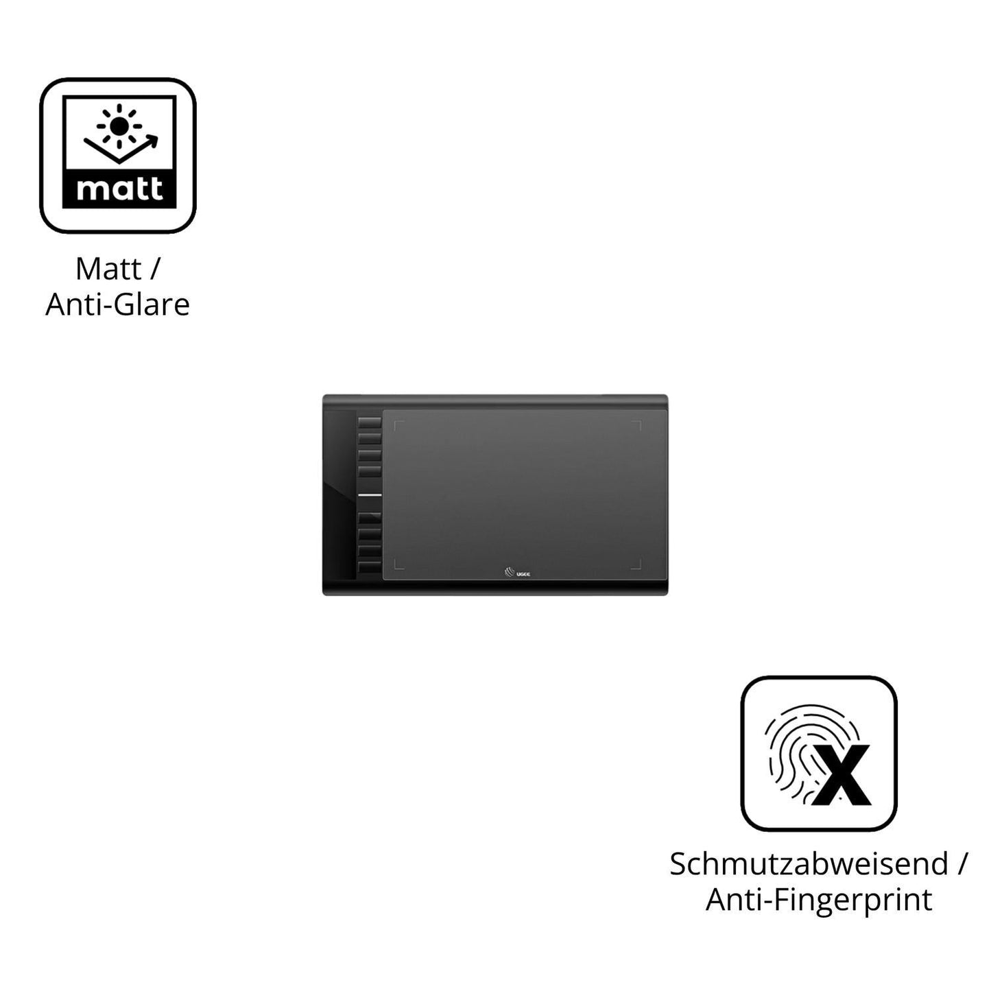 2x Schutzfolie matt für Ugee M708 Display-Schutzfo (5)