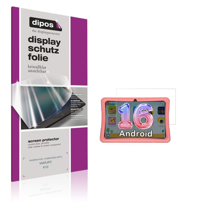 2x Schutzfolie klar für VekfulPC K10 Display-Schut (1)