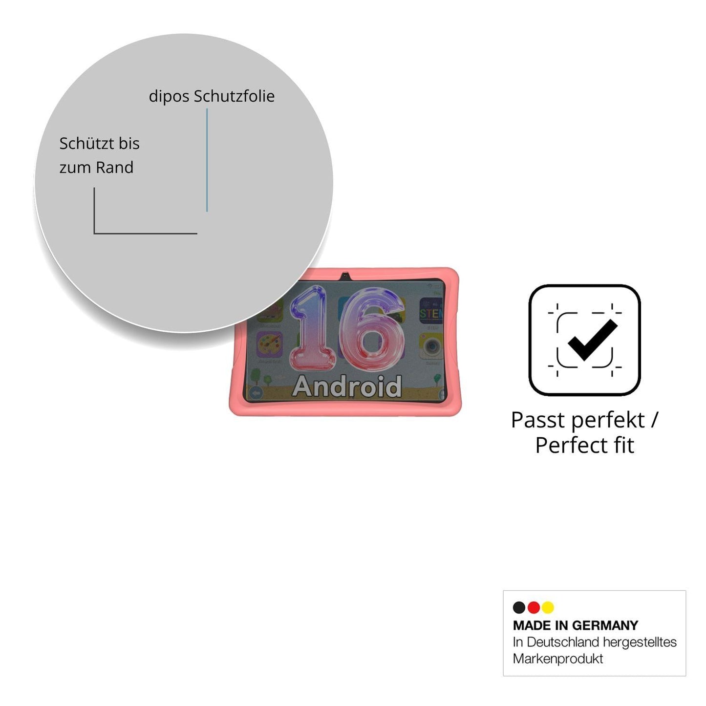 Blickschutzfolie für VekfulPC K10 matt Schutzfolie (4)