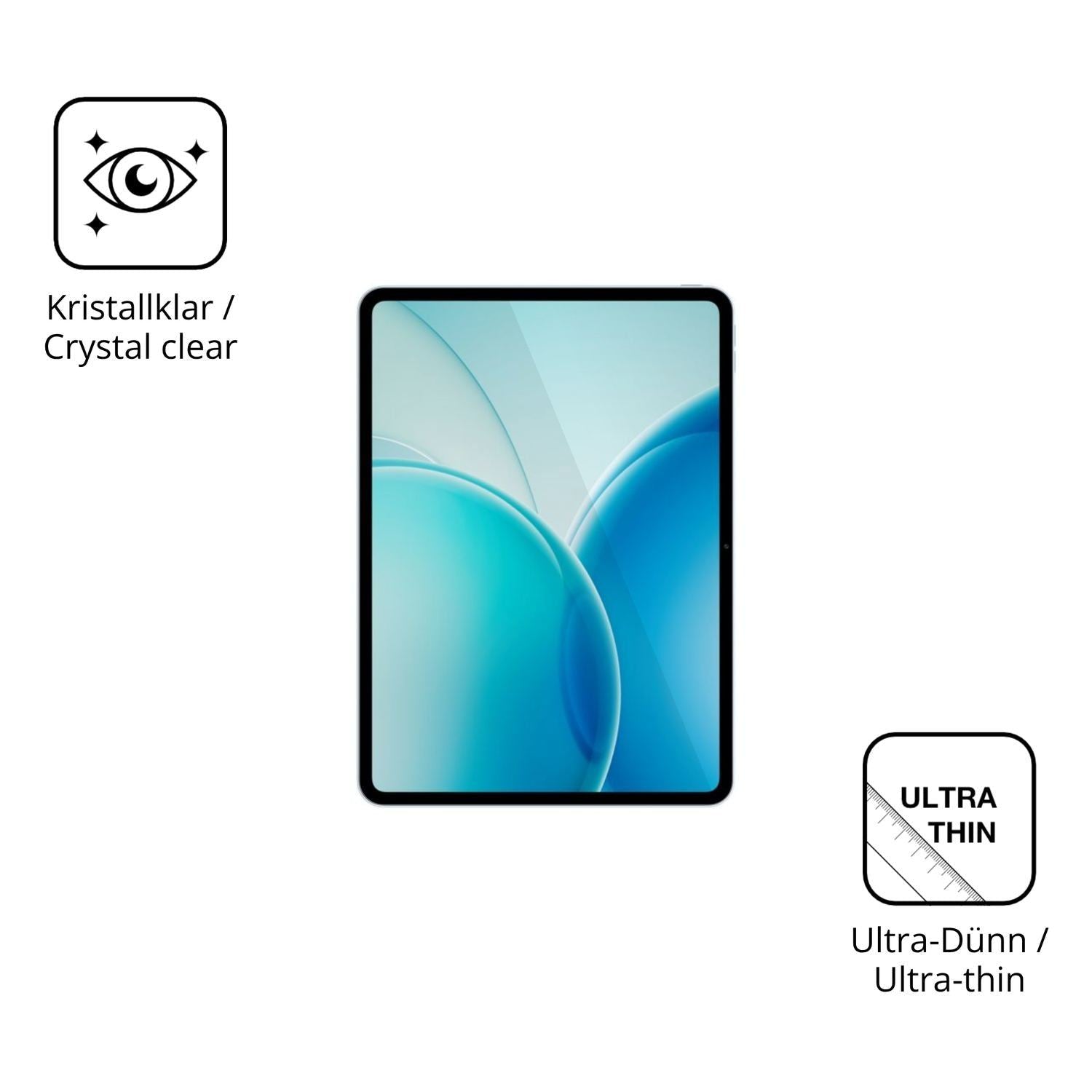 2x Schutzfolie klar für Oppo Pad 6 Display-Schutzf (5)