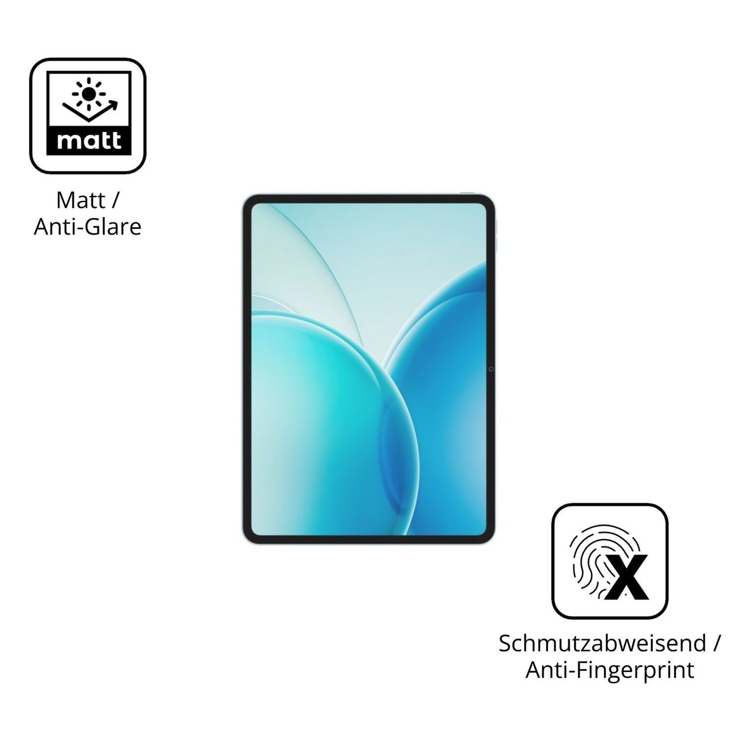 2x Schutzfolie matt für Oppo Pad 6 Display-Schutzf (5)