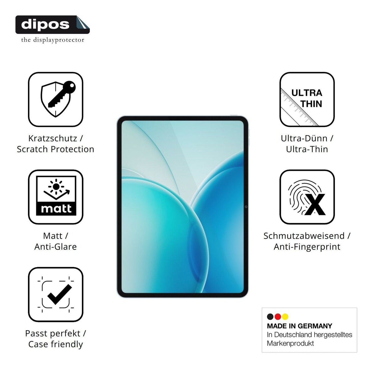 2x Schutzfolie matt für Oppo Pad 6 Display-Schutzf (7)