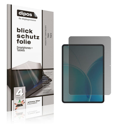 Blickschutzfolie für Oppo Pad 6 matt Schutzfolie P (1)