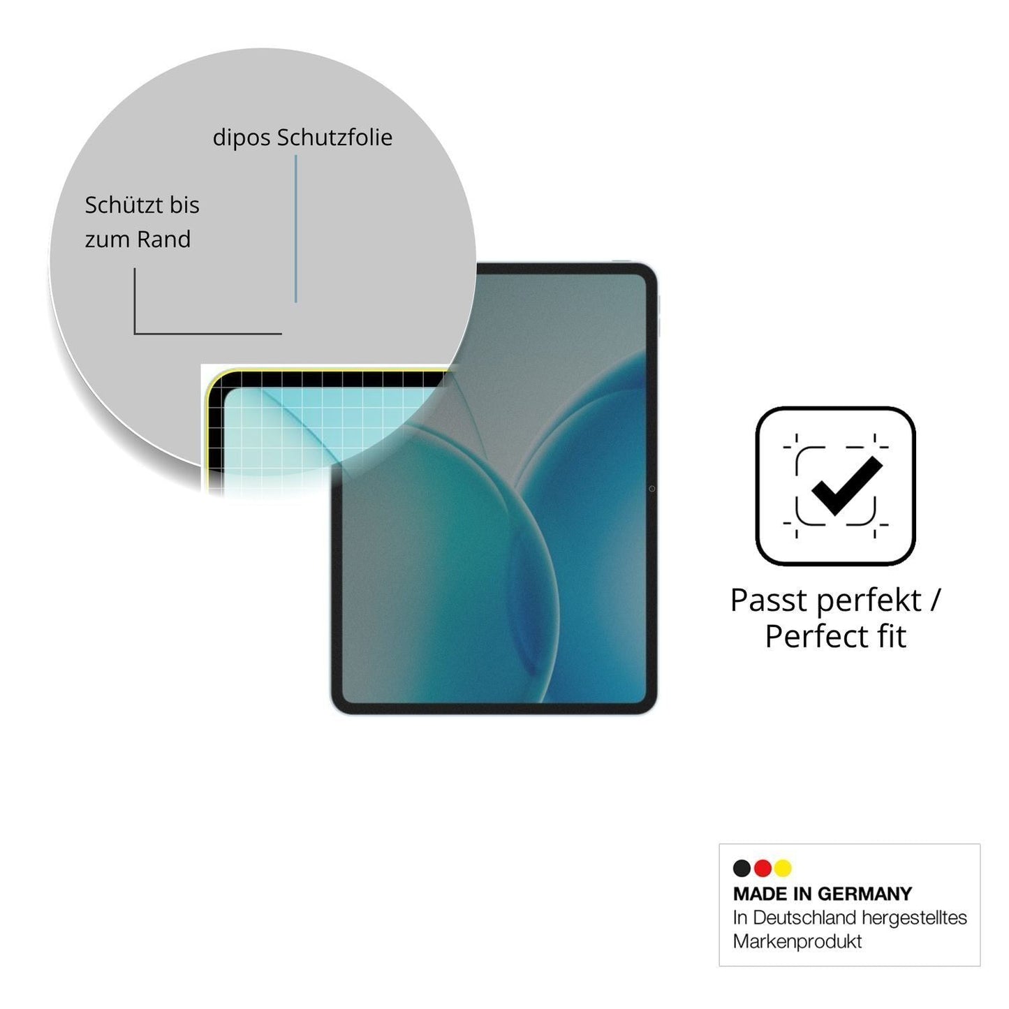 Blickschutzfolie für Oppo Pad 6 matt Schutzfolie P (4)