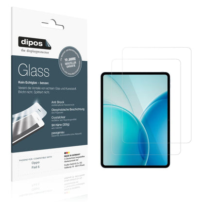 2x 9H Schutzfolie für Oppo Pad 6 Panzerfolie (1)
