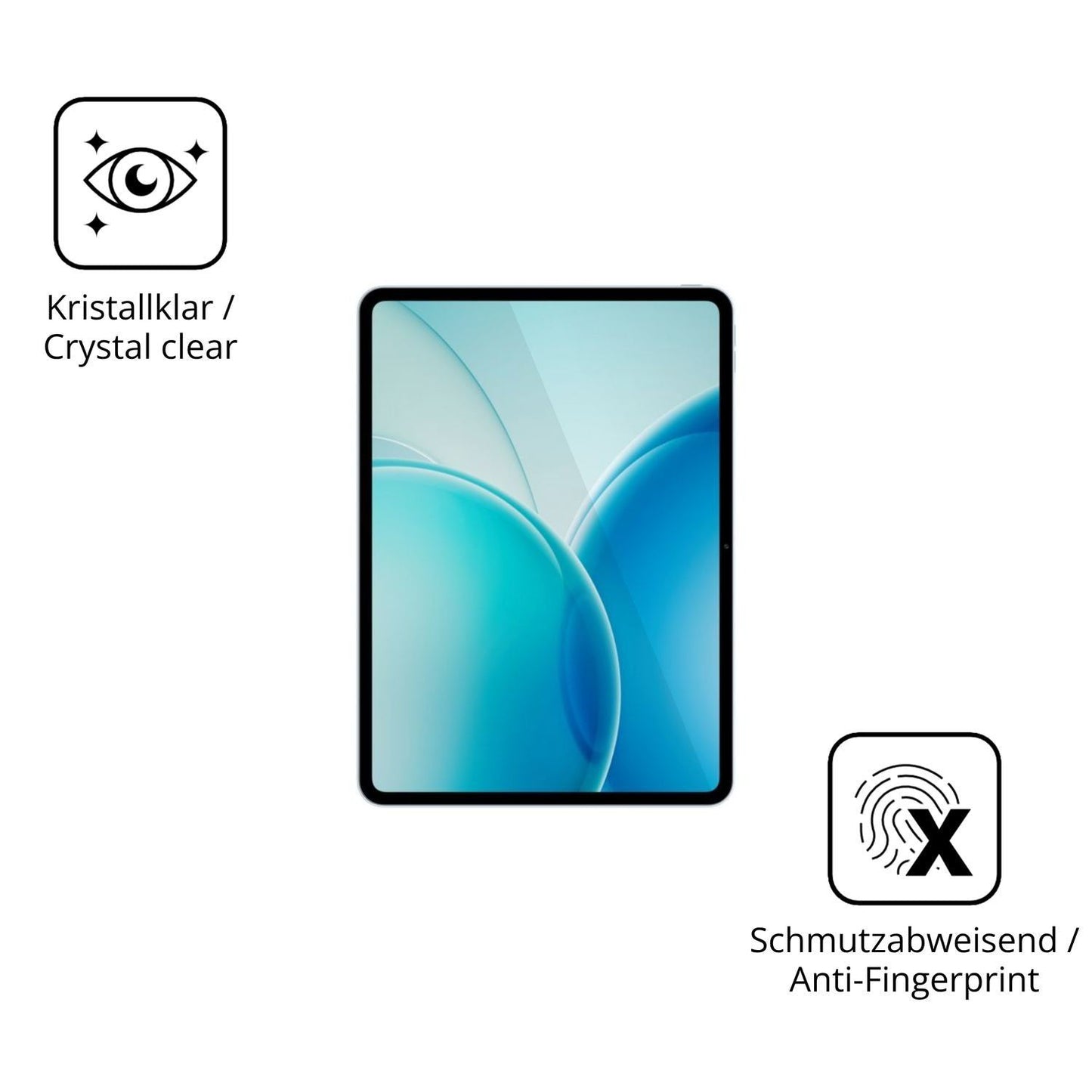 2x 9H Schutzfolie für Oppo Pad 6 Panzerfolie (5)