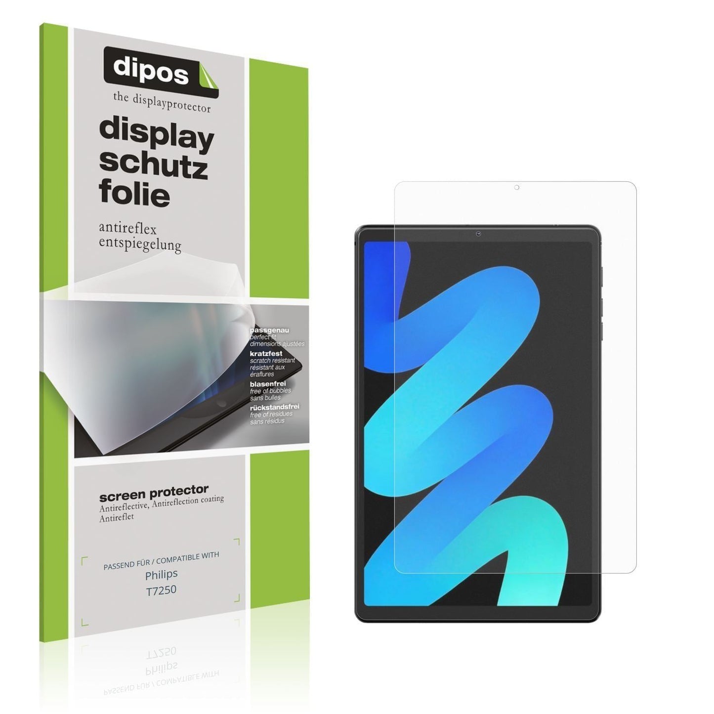 2x Schutzfolie matt für Philips T7250 Display-Schu (1)