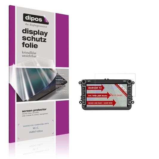 2x Schutzfolie klar für M.I.C. AV8V7-Ultra Display (1)