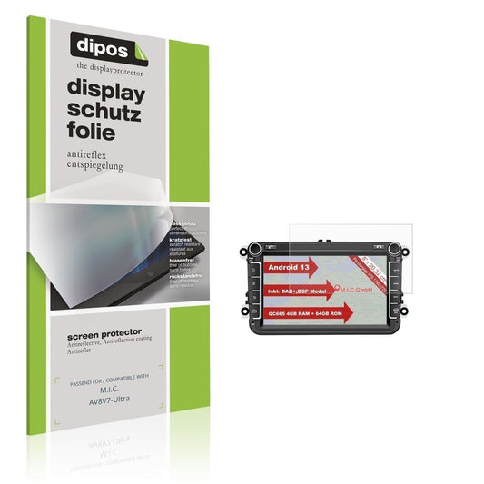 2x Schutzfolie matt für M.I.C. AV8V7-Ultra Display (1)
